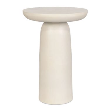 Joppa Indoor-Outdoor Accent Table, Warm White