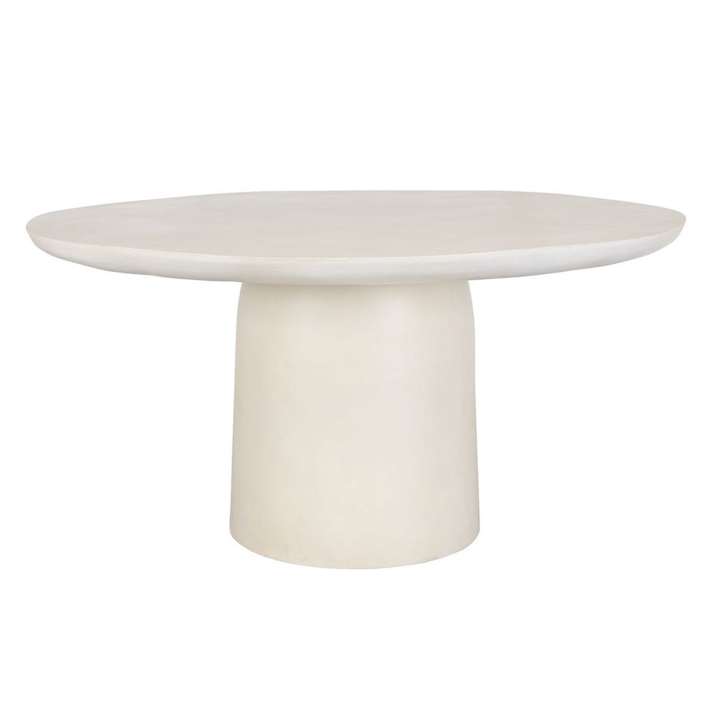 Madrone Indoor-Outdoor Dining Table, Warm White 2 CARTONS