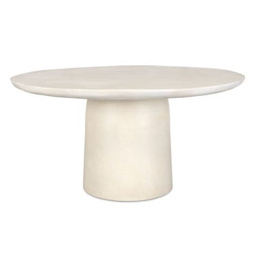 Madrone Indoor-Outdoor Dining Table, Warm White 2 CARTONS