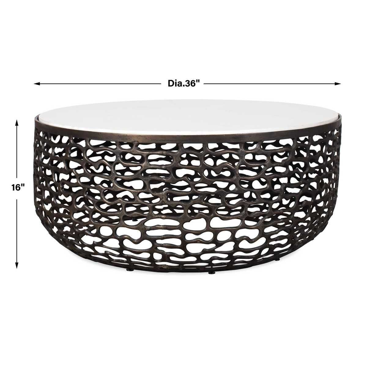 Sabena Indoor-Outdoor Coffee Table, 2 Cartons – Furniture by Uttermost | Sutter & Vale