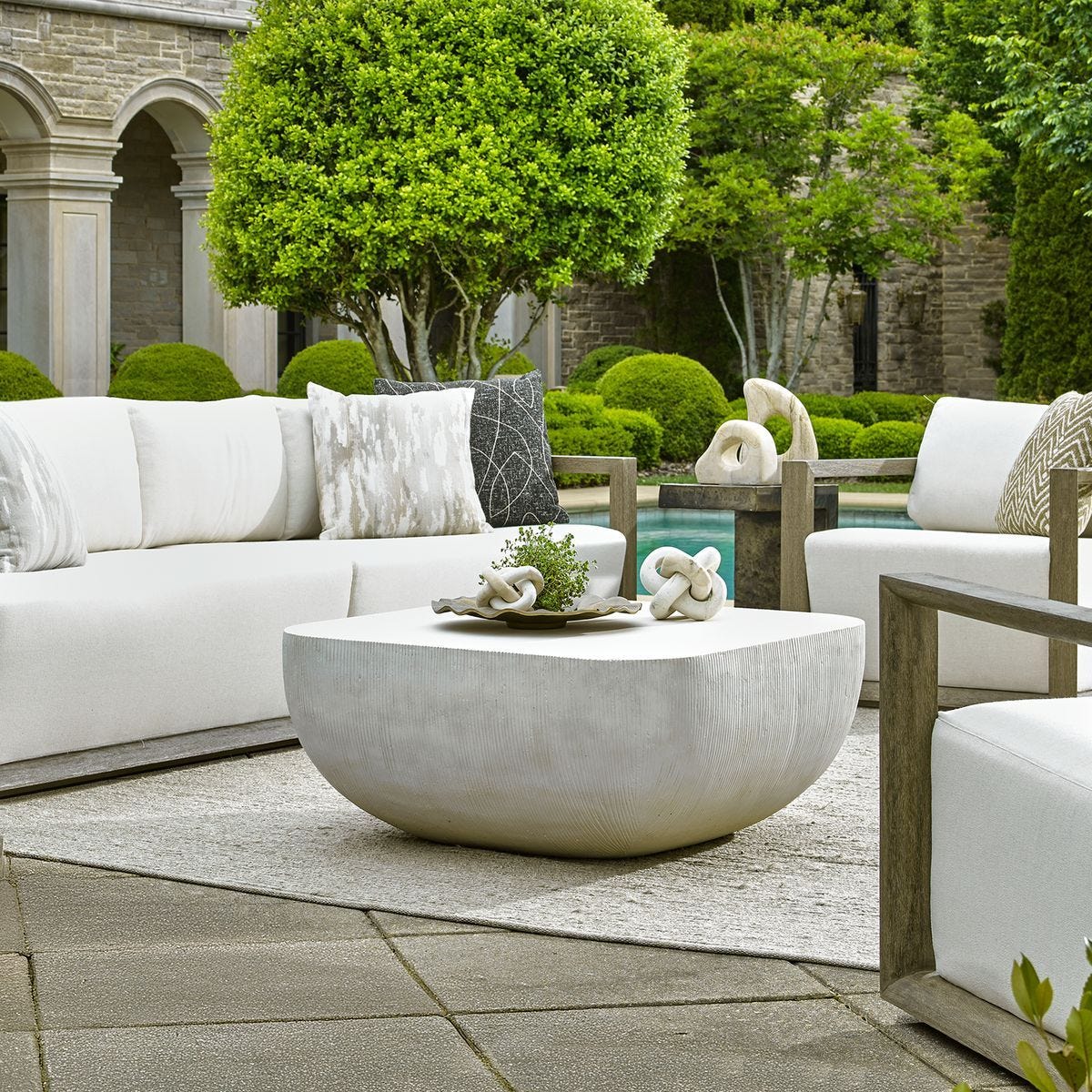 Alma Indoor-Outdoor Coffee Table – Furniture by Uttermost | Sutter & Vale