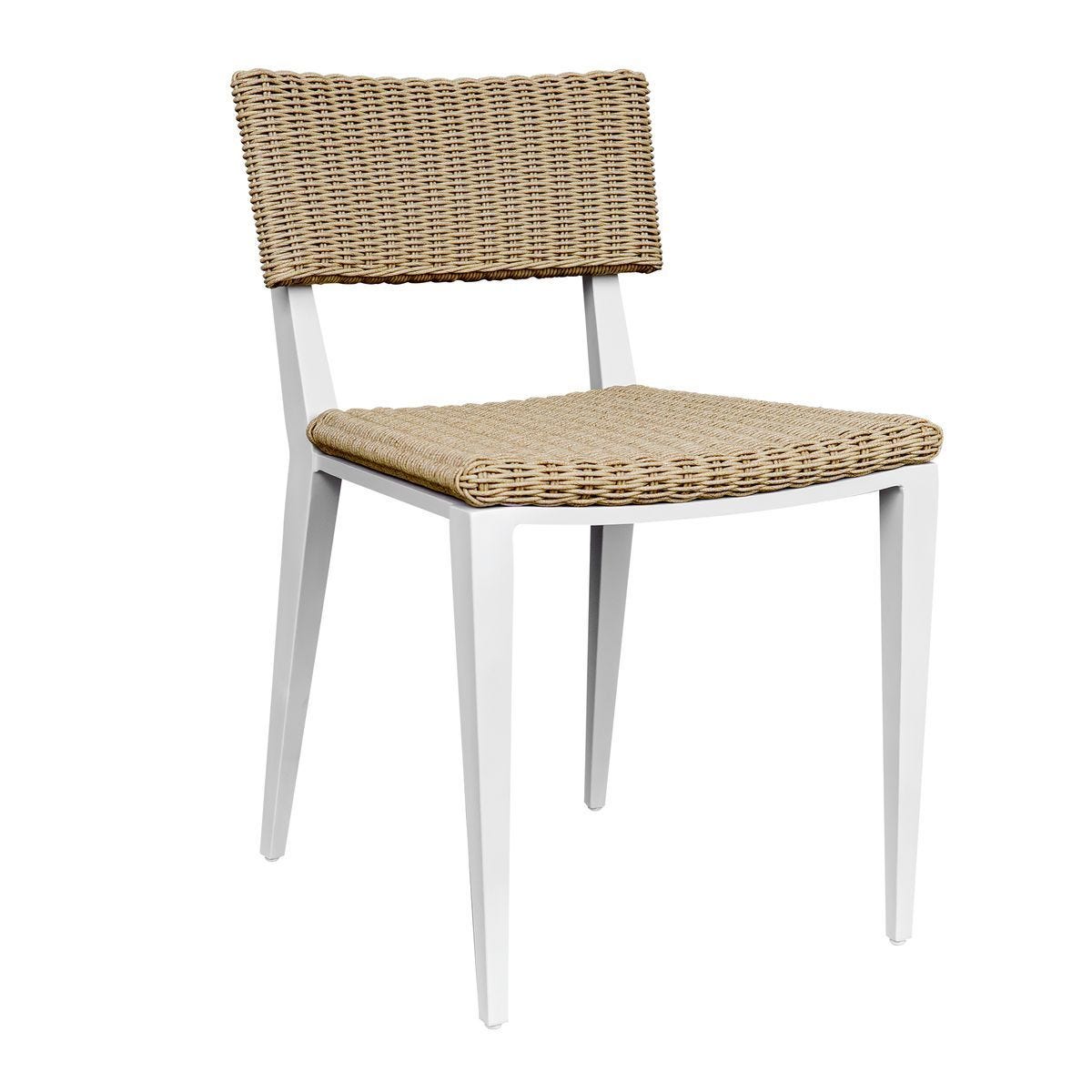 Calbas Outdoor Dining Chair, White – Furniture by Uttermost | Sutter & Vale