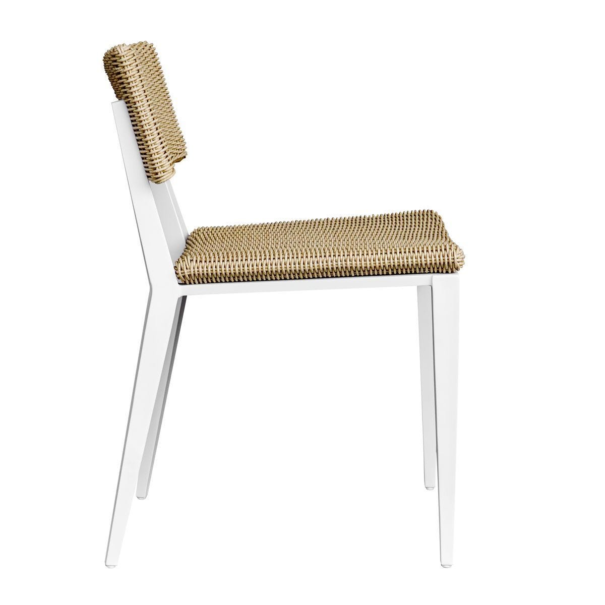 Calbas Outdoor Dining Chair, White – Furniture by Uttermost | Sutter & Vale