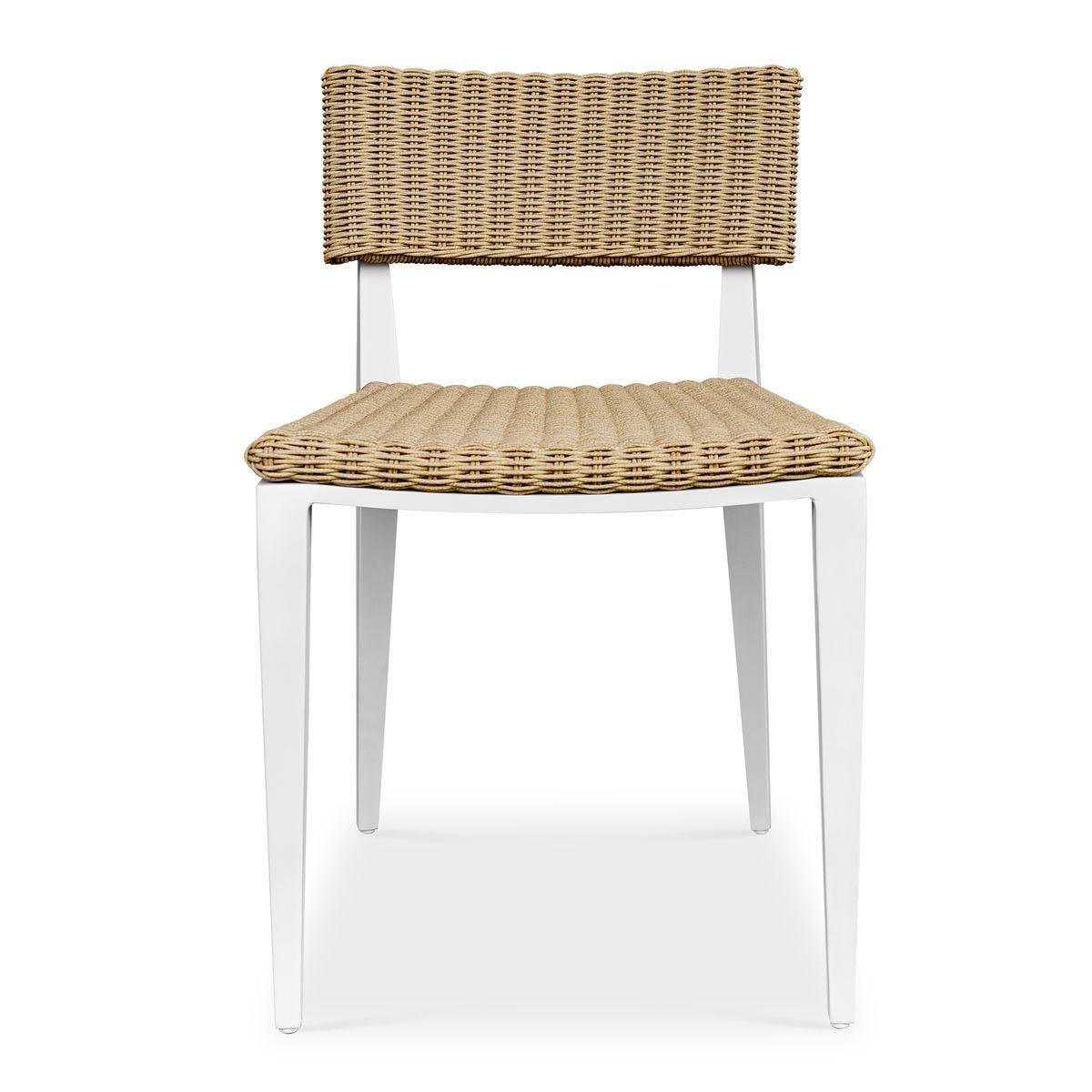 Calbas Outdoor Dining Chair, White – Furniture by Uttermost | Sutter & Vale