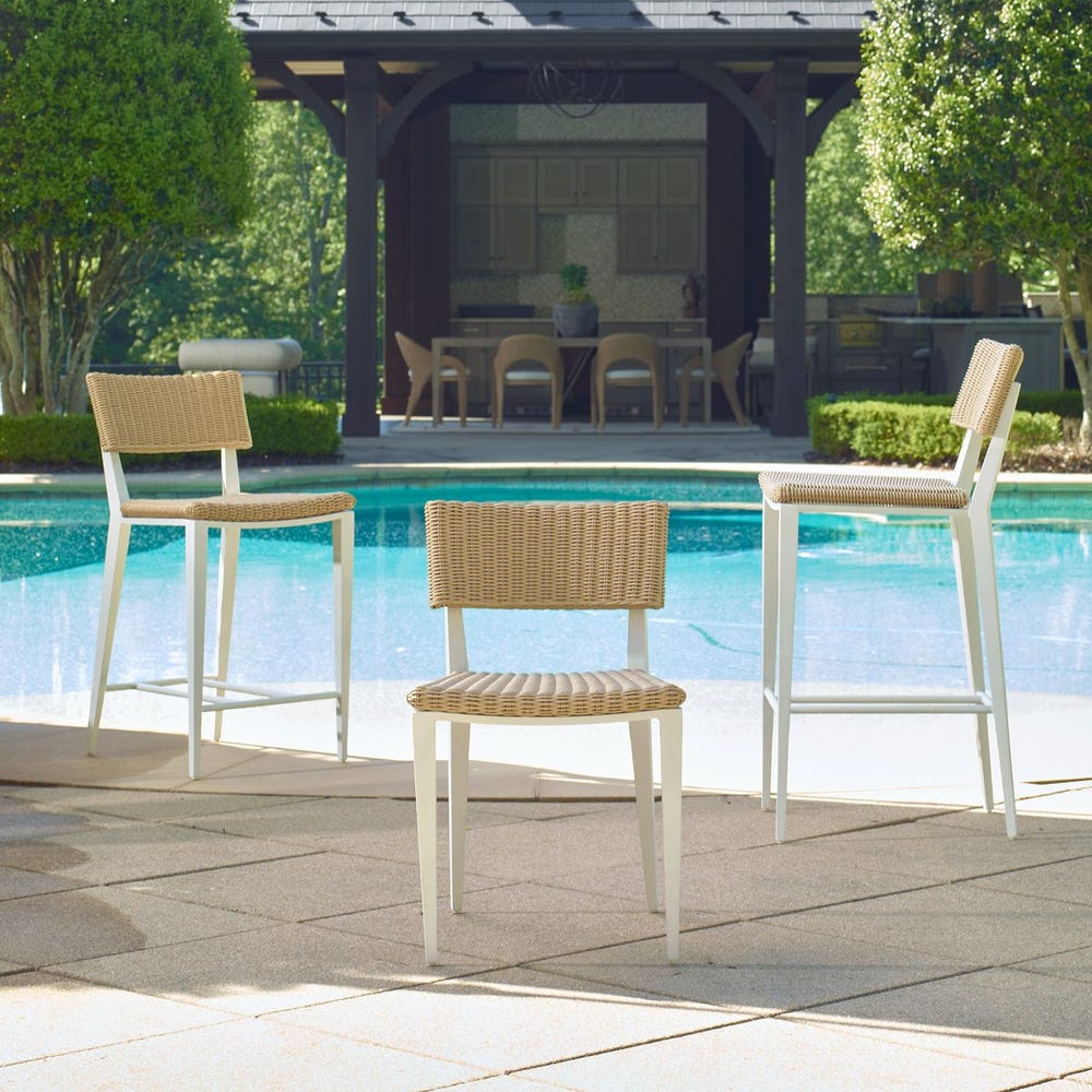 Calbas Outdoor Dining Chair, White