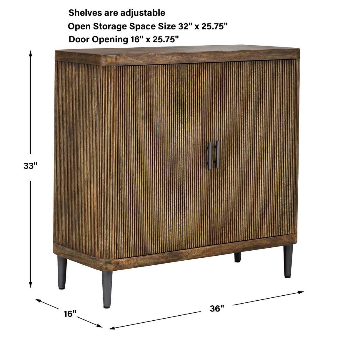Pinstripe 2 Door Cabinet – Furniture by Uttermost | Sutter & Vale