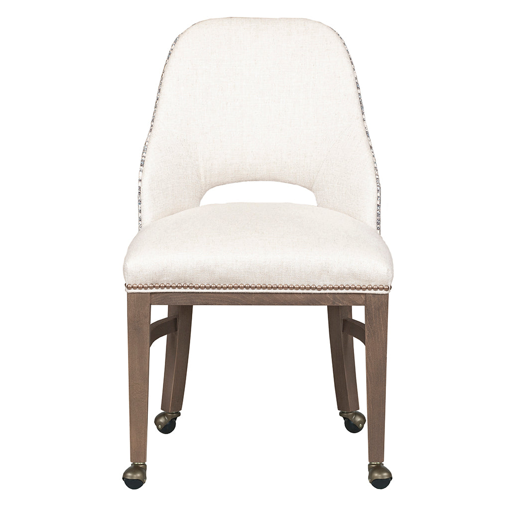 Darien Side Chair with four casters (5026-S4) - Fairfield Chair
