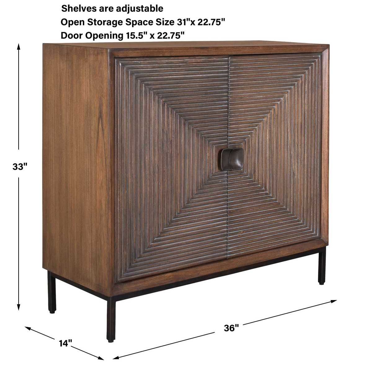 Bottom Line 2 Door Cabinet – Furniture by Uttermost | Sutter & Vale
