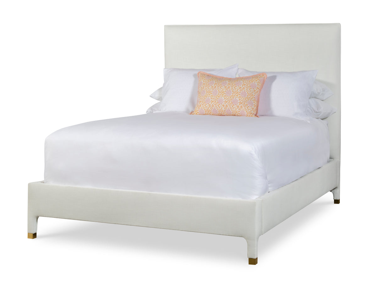 Mia Twin Upholstered Bed with Straight Top Rail