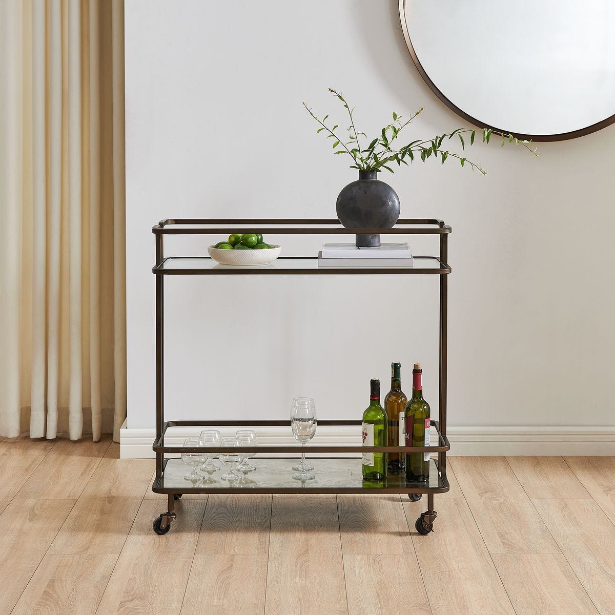 Erivo Bar Cart – Furniture by Uttermost | Sutter & Vale