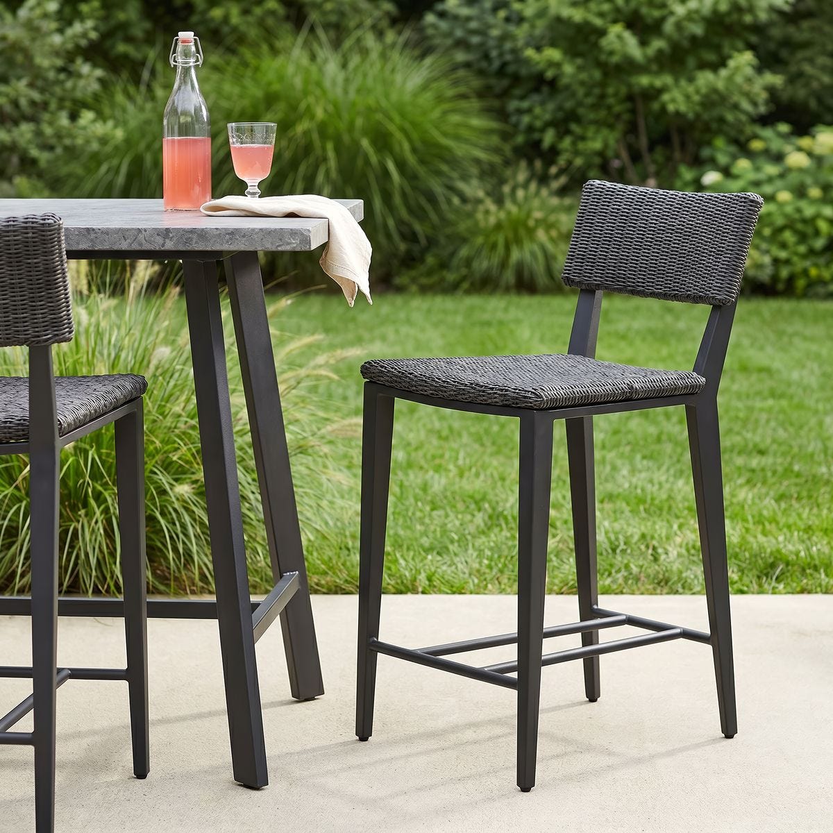 Calbas Outdoor Counter Stool, Java