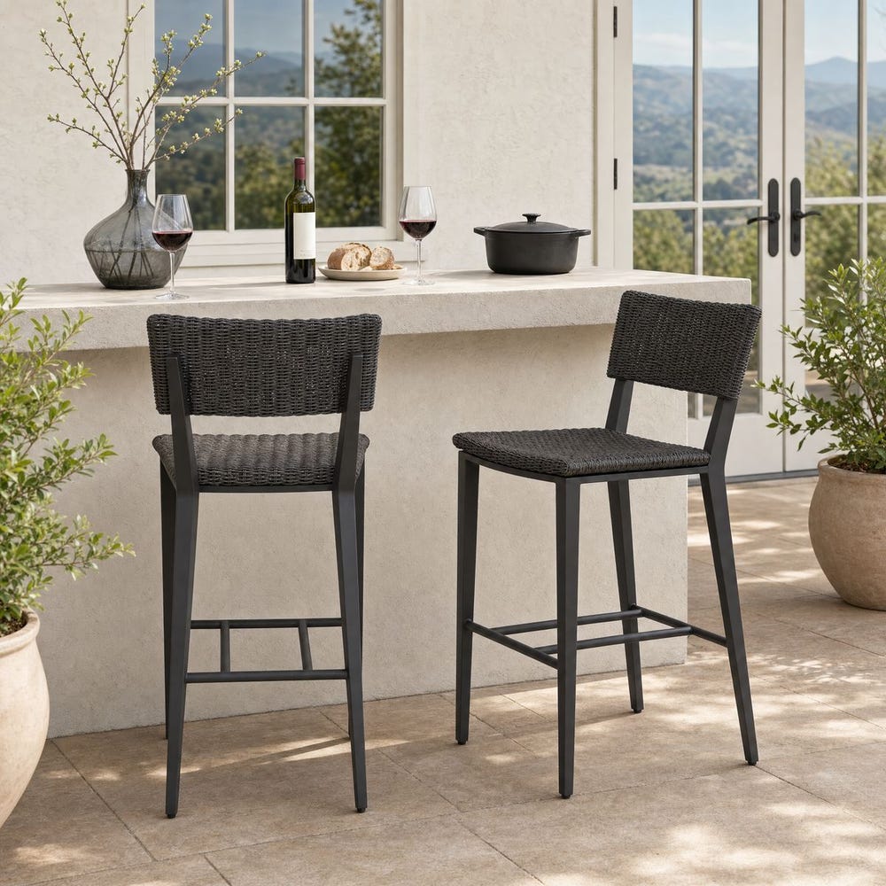 Calbas Outdoor Bar Stool, Java