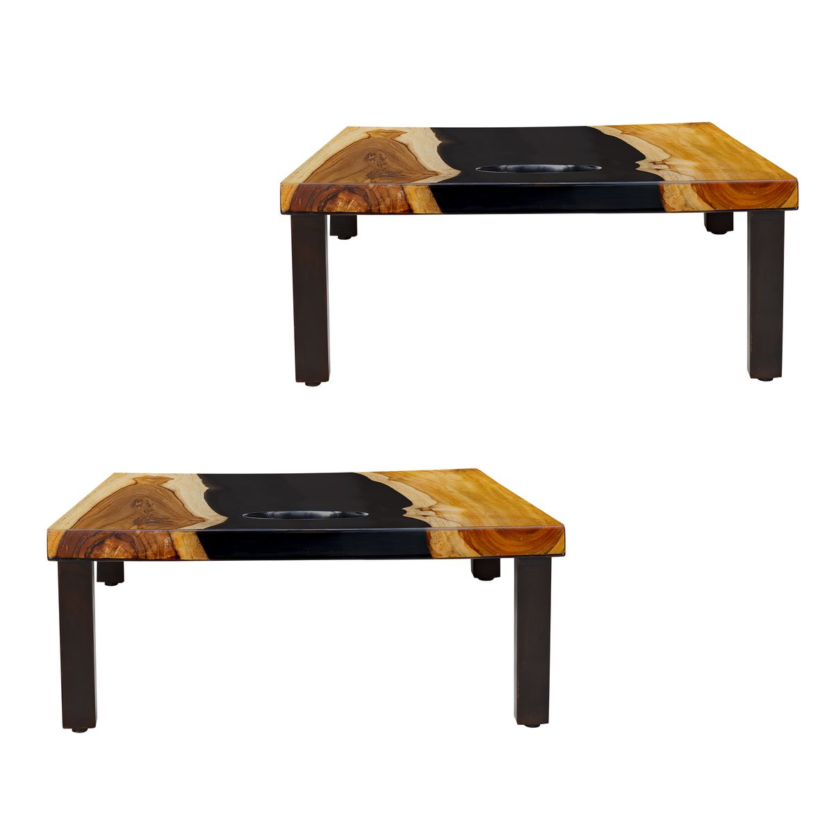 Clearwood Cornhole Game, Black, S/2