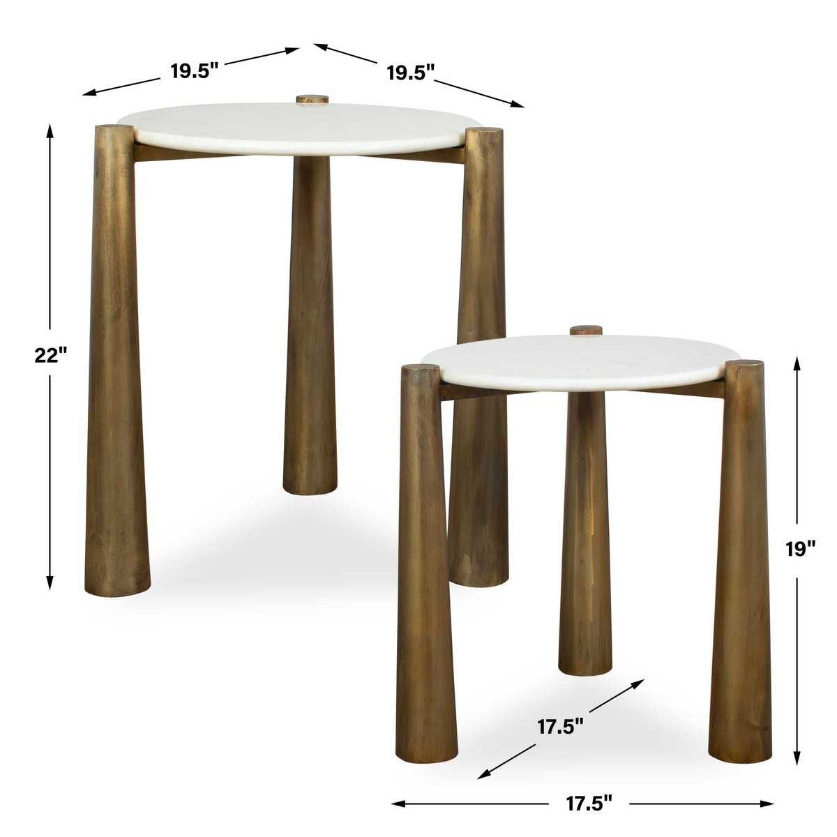 Claridge Nesting Tables, S/2 – Furniture by Uttermost | Sutter & Vale