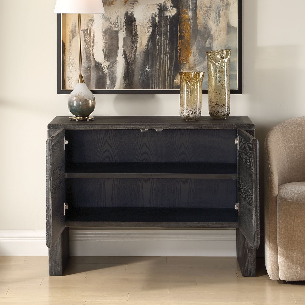 Bierk 2 Door Cabinet – Furniture by Uttermost | Sutter & Vale