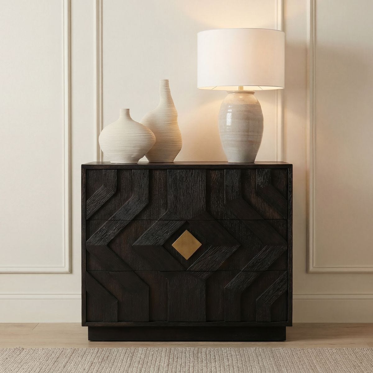 Faulkner 3 Drawer Chest – Furniture by Uttermost | Sutter & Vale