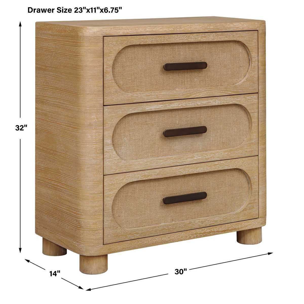 Scottie 3 Drawer Chest – Furniture by Uttermost | Sutter & Vale