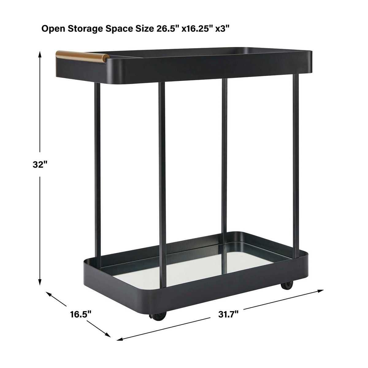 Vesper Bar Cart – Furniture by Uttermost | Sutter & Vale
