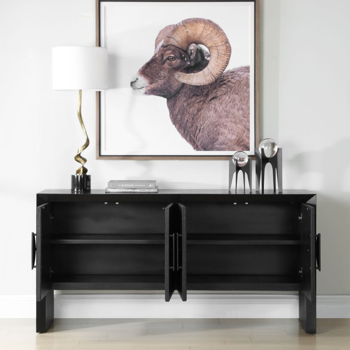 Williams 4 Door Cabinet – Furniture by Uttermost | Sutter & Vale