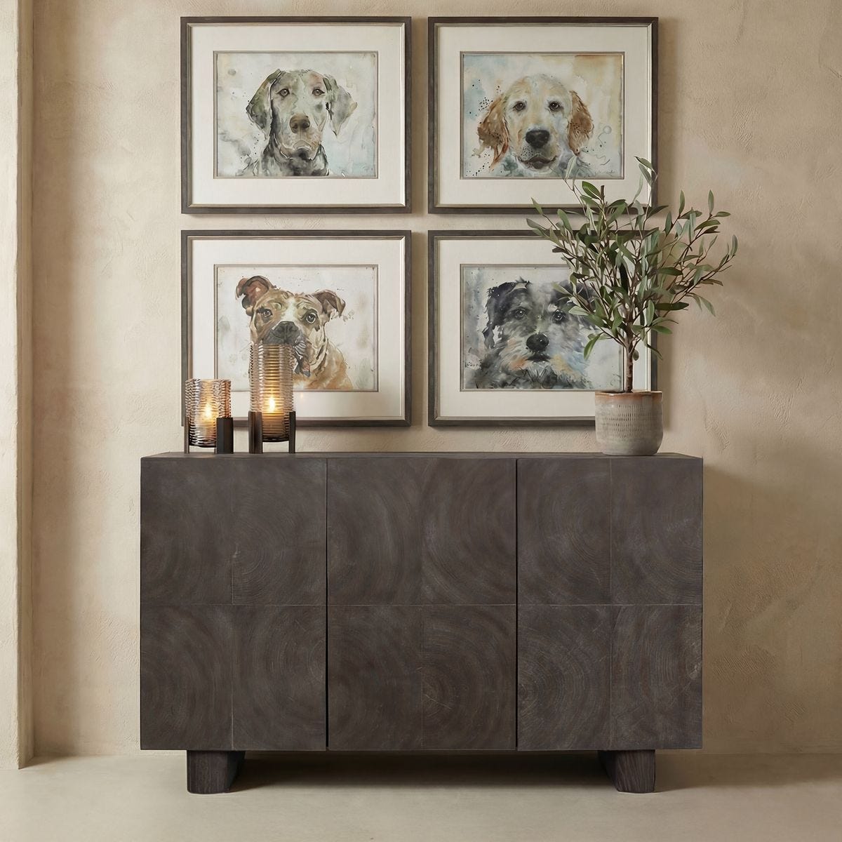 Phineas 3 Door Cabinet – Furniture by Uttermost | Sutter & Vale