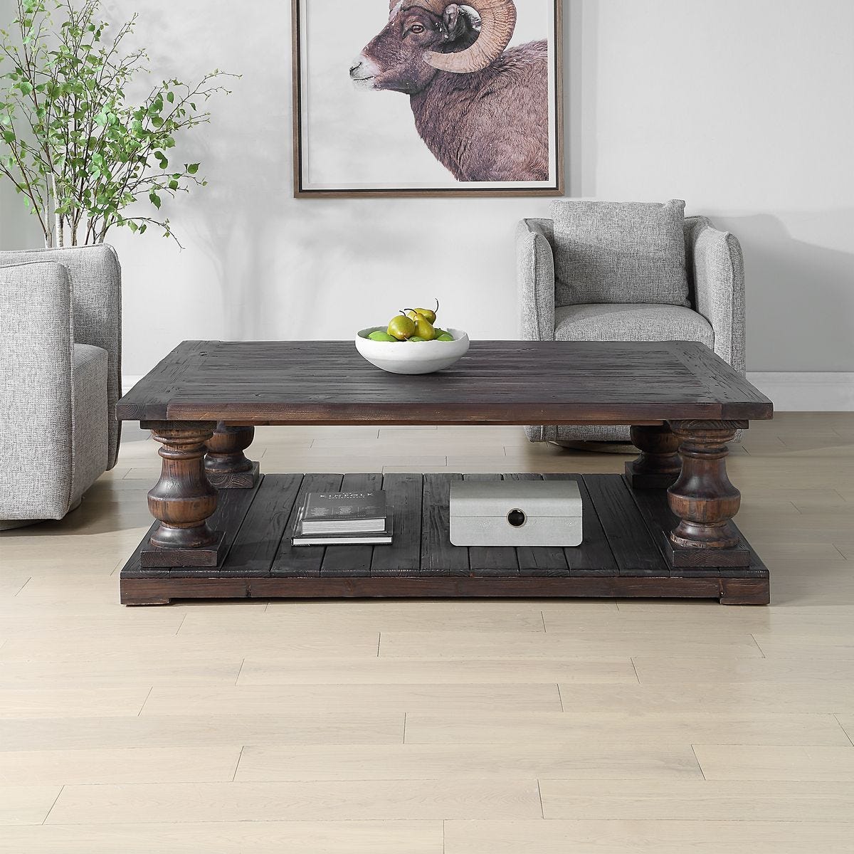 Stratford Coffee Table, Walnut – Furniture by Uttermost | Sutter & Vale
