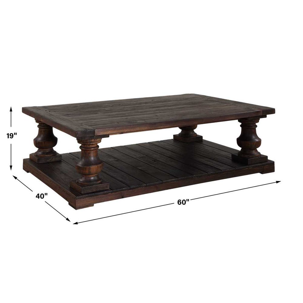 Stratford Coffee Table, Walnut