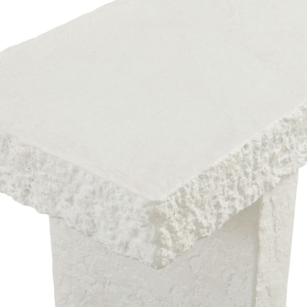 Hagan Indoor-Outdoor Console Table, Limestone, 2 CARTONS