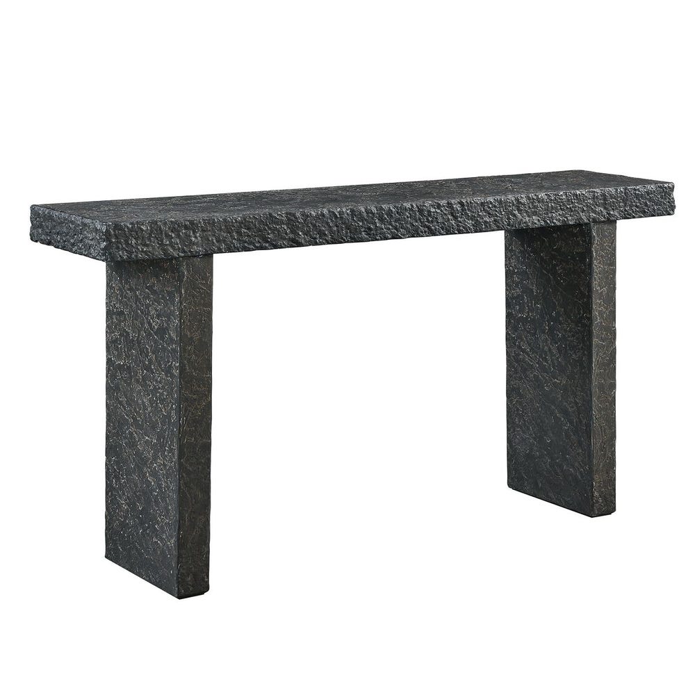 Hagan Indoor-Outdoor Console Table, Natural Slate, 2 CARTONS