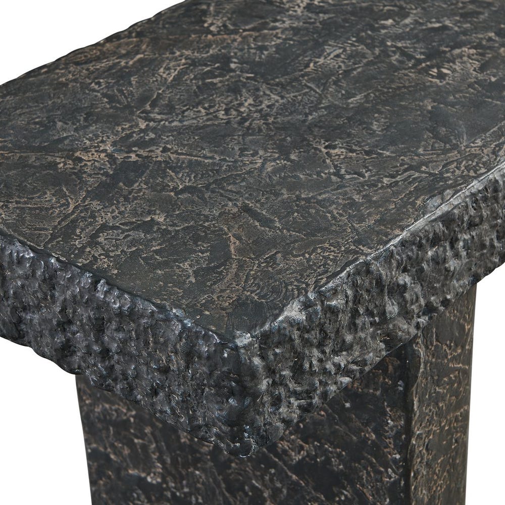 Hagan Indoor-Outdoor Console Table, Natural Slate, 2 CARTONS