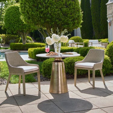 Midsummer Indoor-Outdoor Bistro Table, 2 Cartons