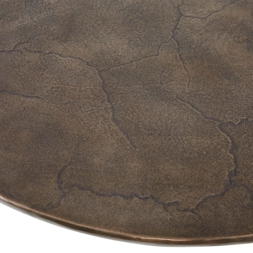 Madrone Indoor-Outdoor Bistro Table, Golden Dark Bronze 2C