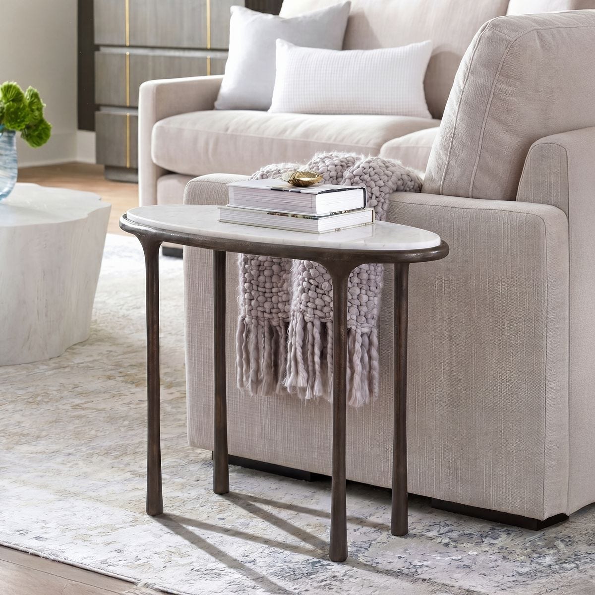 Ata Accent Table, Dark Bronze – Furniture by Uttermost | Sutter & Vale