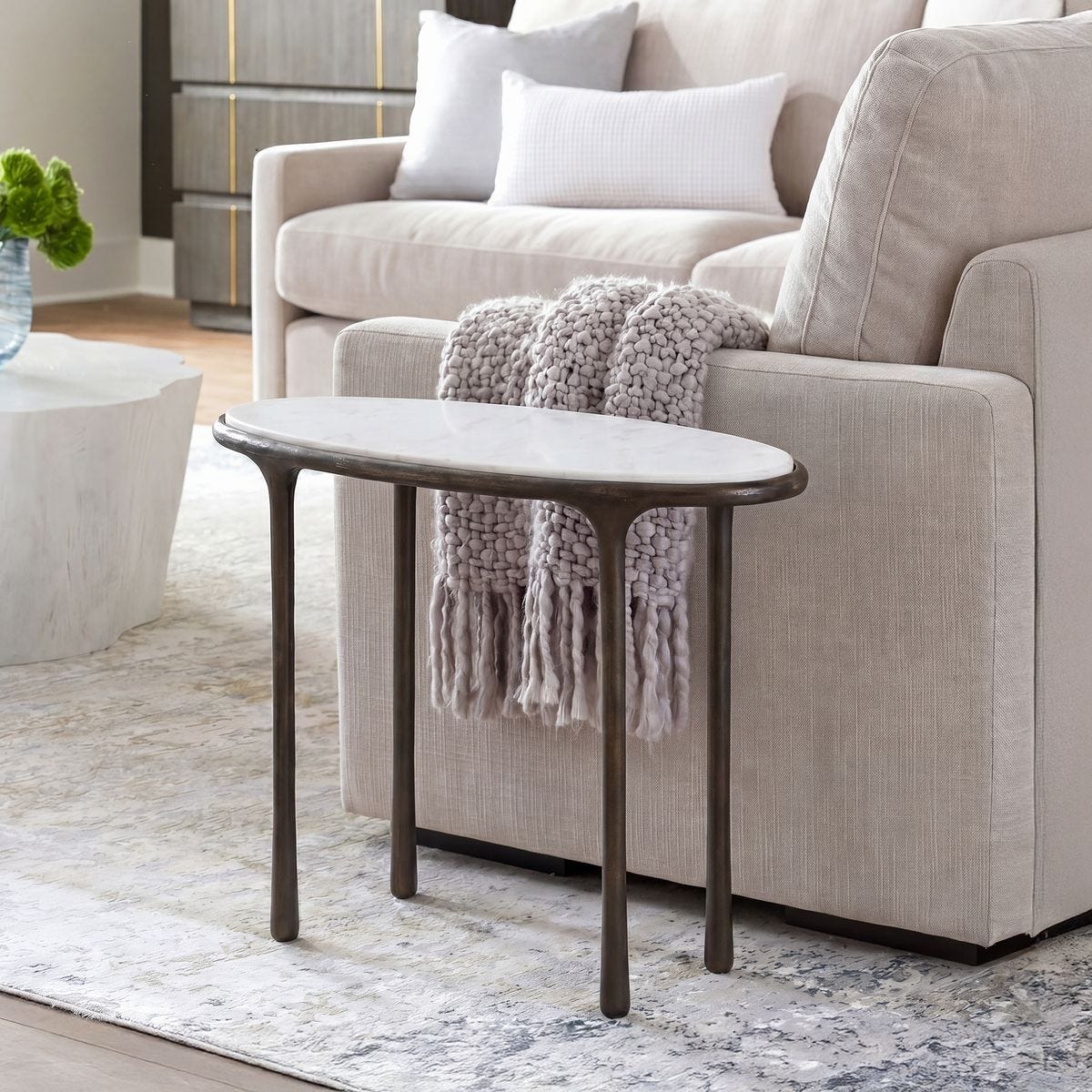 Ata Accent Table, Dark Bronze – Furniture by Uttermost | Sutter & Vale