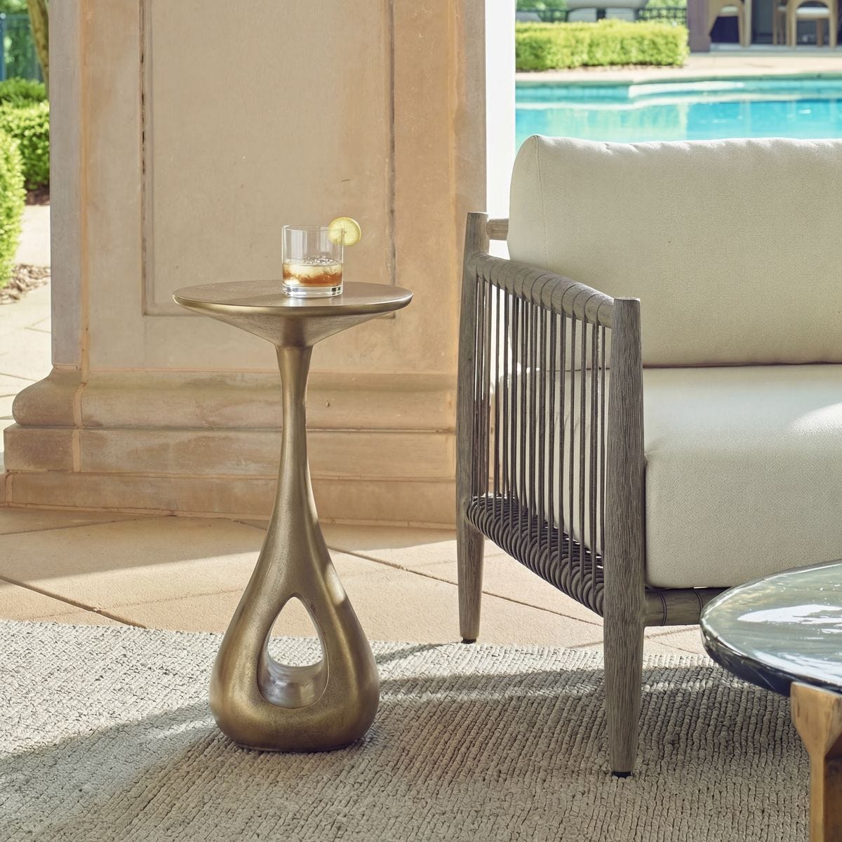 Tolstoy Indoor-Outdoor Accent Table – Furniture by Uttermost | Sutter & Vale