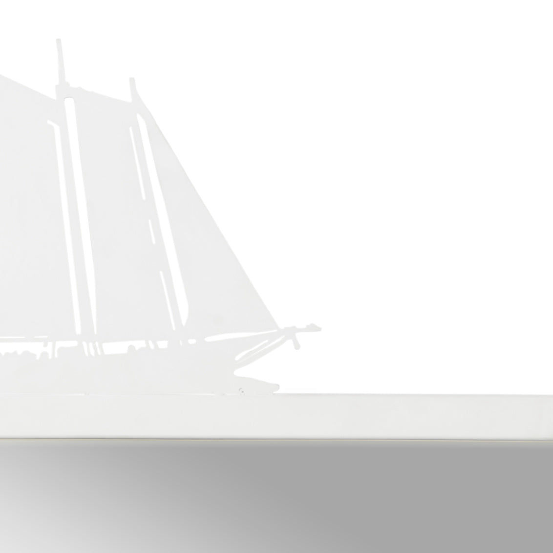 High Tide Mirror - White in 38 / Metal - Chelsea House