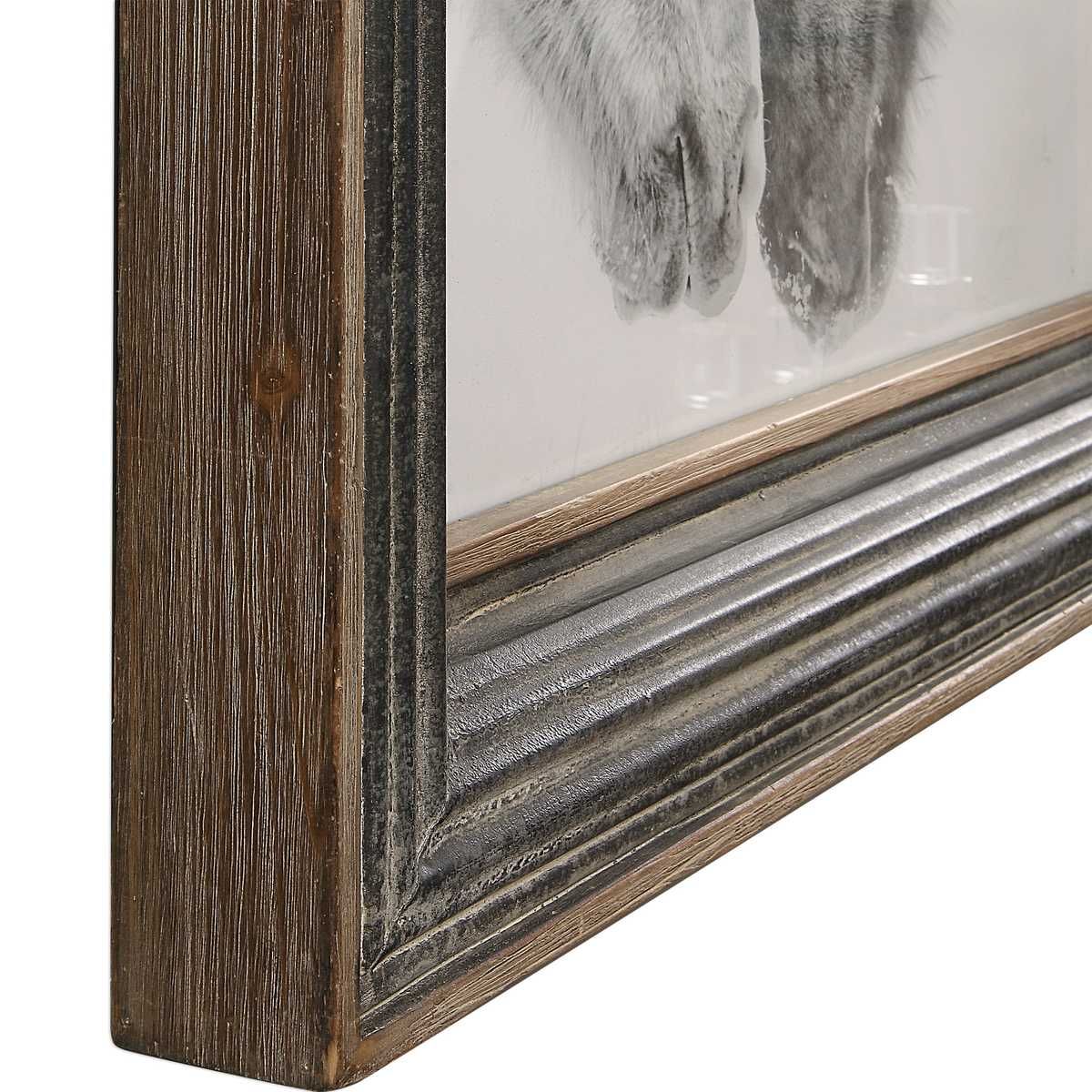 Custom Black and White Horses Framed Print – Art by Uttermost | Sutter & Vale