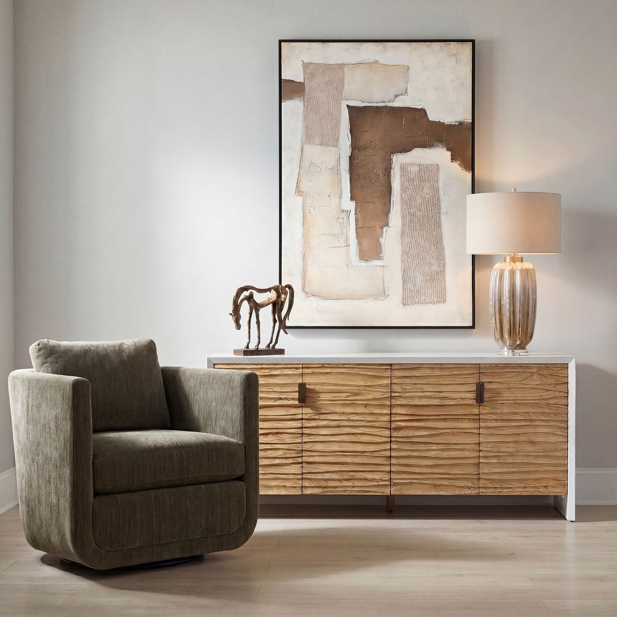 Brinson 4 Door Cabinet – Furniture by Uttermost | Sutter & Vale