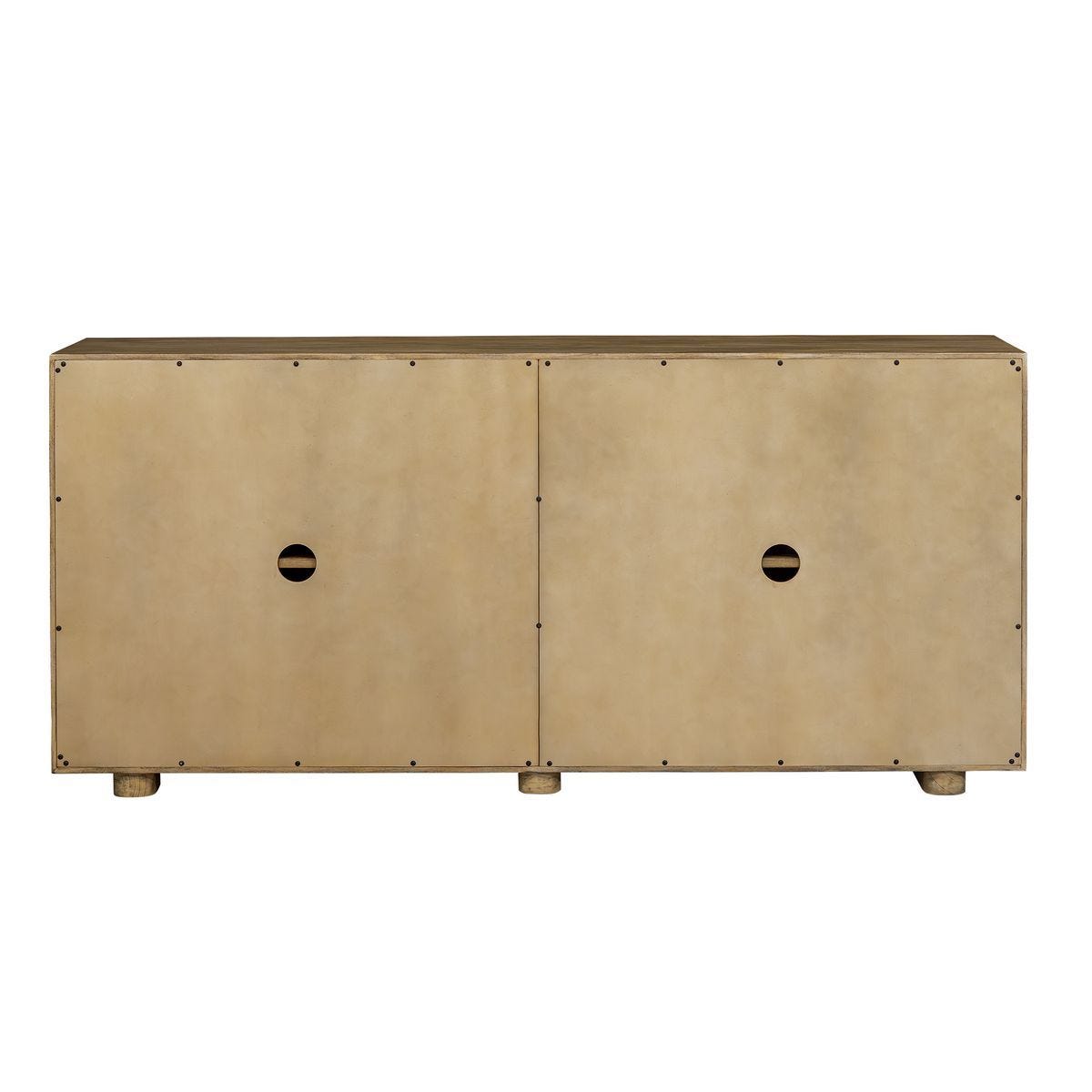 Stevenson 4 Door Cabinet, Natural – Furniture by Uttermost | Sutter & Vale