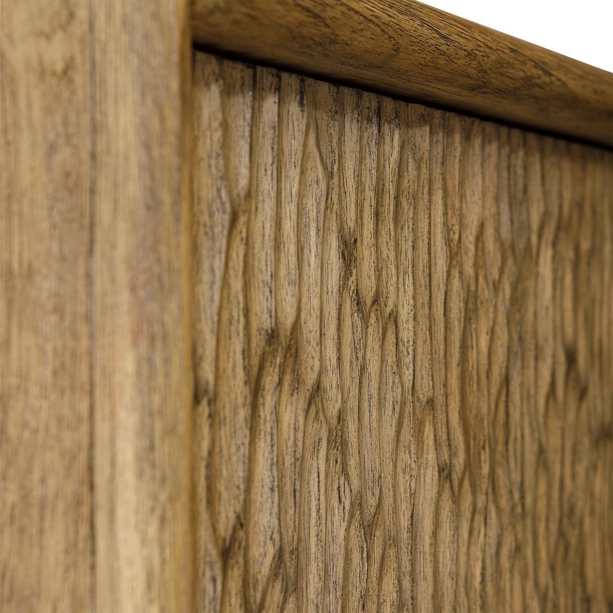 Stevenson 4 Door Cabinet, Natural – Furniture by Uttermost | Sutter & Vale