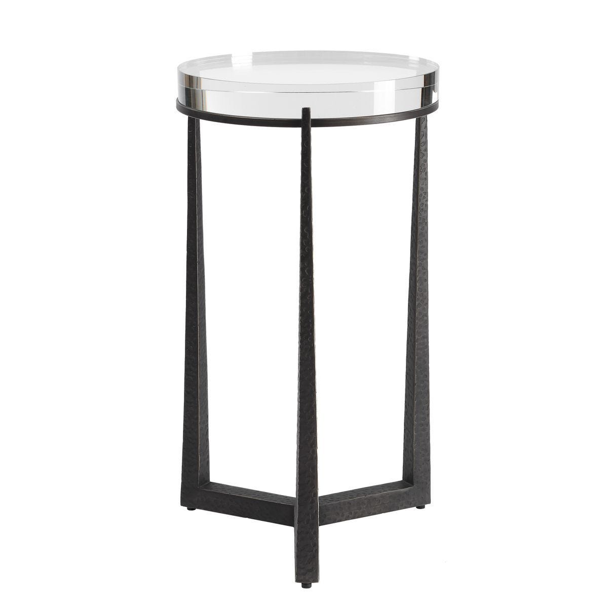 Midas Round Accent Table, Dark Bronze – Furniture by Uttermost | Sutter & Vale
