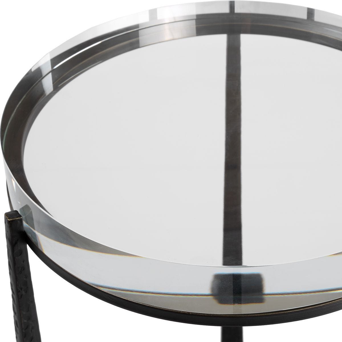 Midas Round Accent Table, Dark Bronze – Furniture by Uttermost | Sutter & Vale