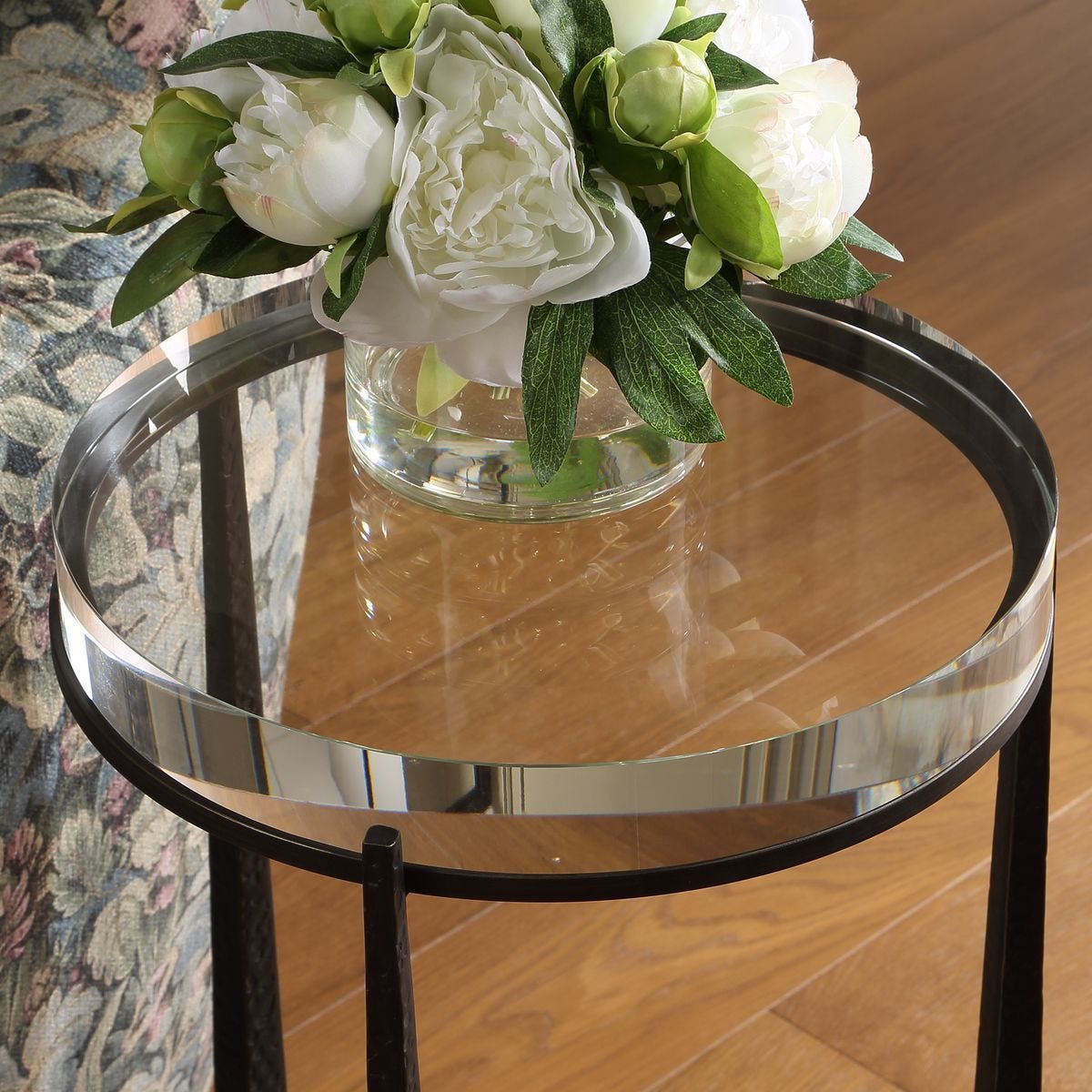 Midas Round Accent Table, Dark Bronze – Furniture by Uttermost | Sutter & Vale