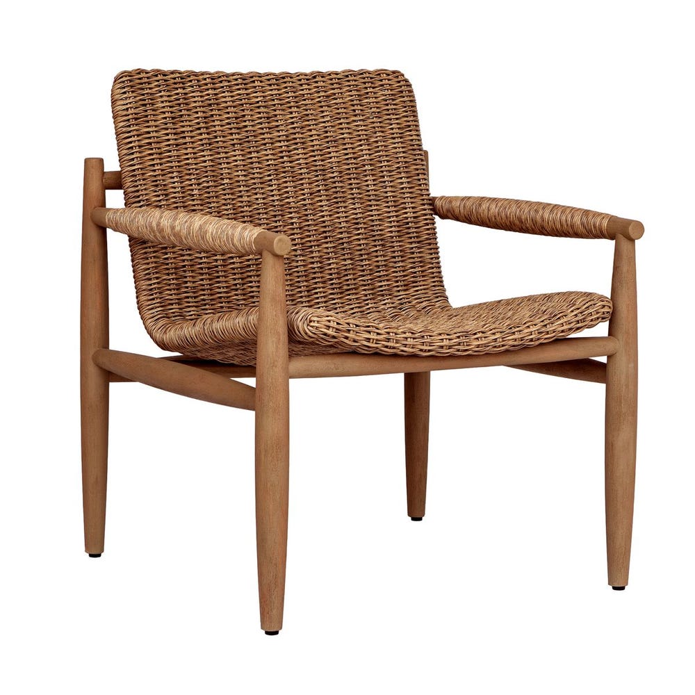 Sumba Outdoor Lounge Chair, Golden Flax