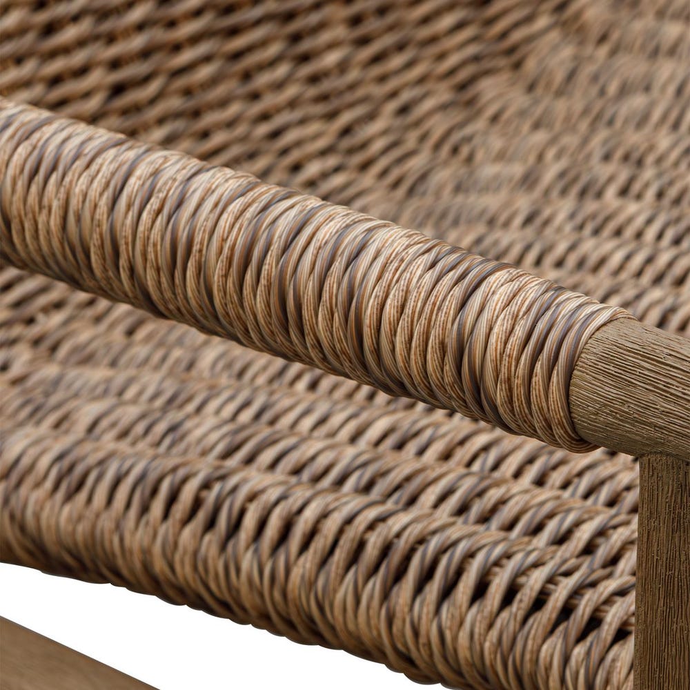 Sumba Outdoor Lounge Chair, Golden Flax