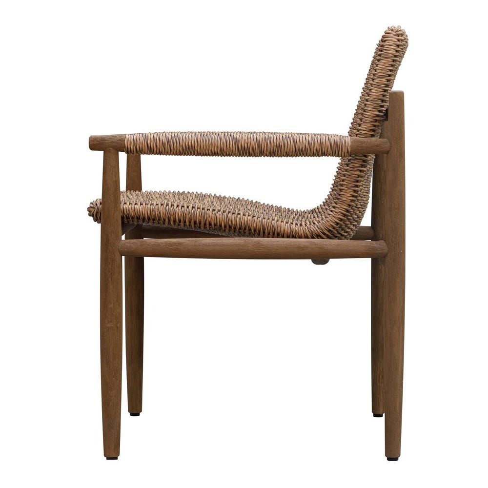 Sumba Outdoor Dining Chair, Golden Flax