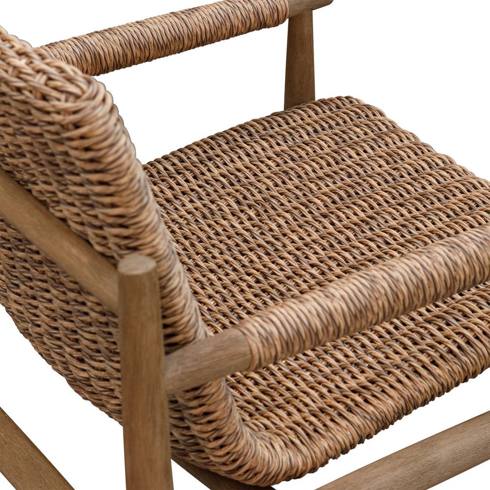 Sumba Outdoor Dining Chair, Golden Flax