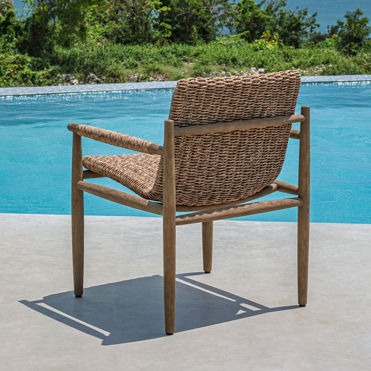 Sumba Outdoor Dining Chair, Golden Flax