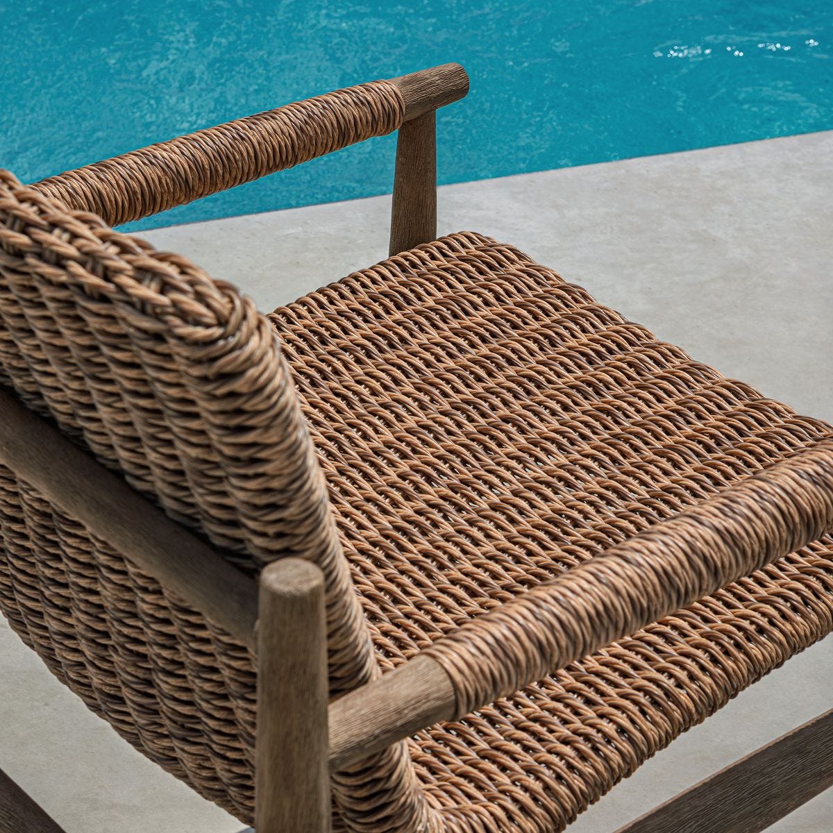 Sumba Outdoor Dining Chair, Golden Flax