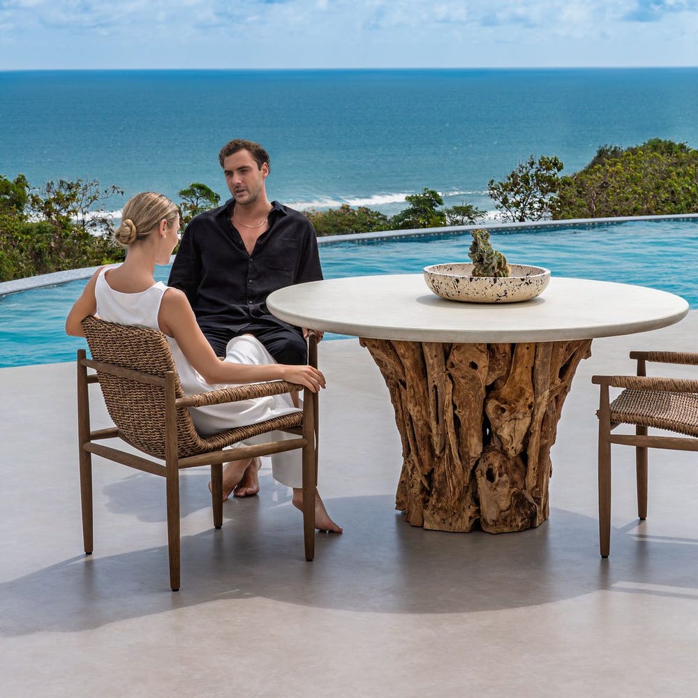 Stonewood Indoor-Outdoor Dining Table, 2 Cartons