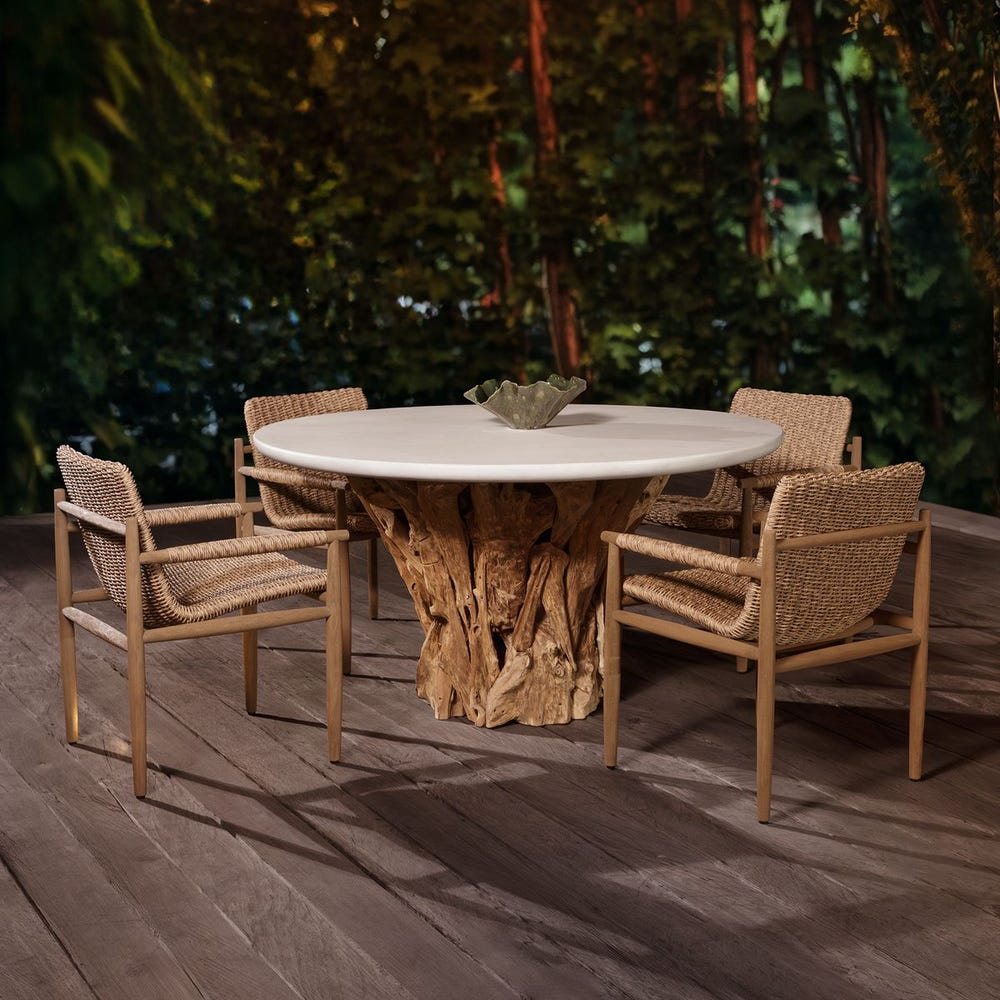 Stonewood Indoor-Outdoor Dining Table, 2 Cartons